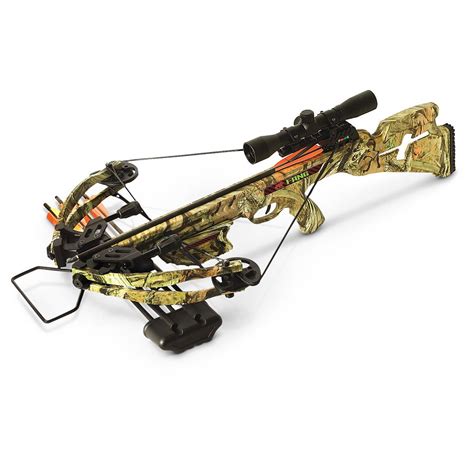 Pse fang crossbow - The best-selling crossbow of 2015 is back and better than ever with the PSE Fang 350! Upgraded with redesigned cams and shooting at a breakneck 350 fps. The Fang offers incredible value with many desirable features often found above $500. With a speed of 350 FPS, a weight of only 6.8 lbs, an anti-dry fire trigger, and a removable 4x32 scope ...